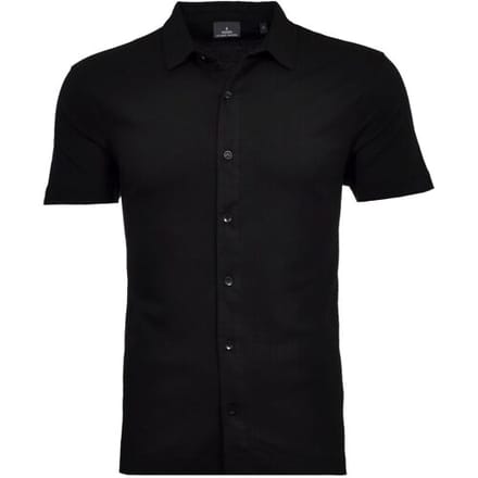 Ragman Overhemd Polohemd Short Sleeve Pima Cotton Zwart / male