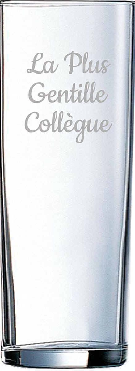 Longdrinkglas gegraveerd - 31cl - La Plus Gentille Collègue