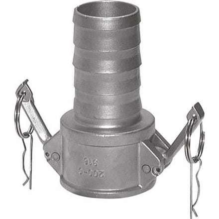 Camlock DN 120 (5'') Koppeling Messing met slangpilaar (127 mm) Type C MIL-C-27487