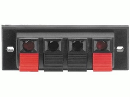4-weg luidsprekerterminal – Drukknopconnector 65mm
