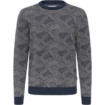 Blend Sweater Print DBlauw 2026 AW - Maat XL