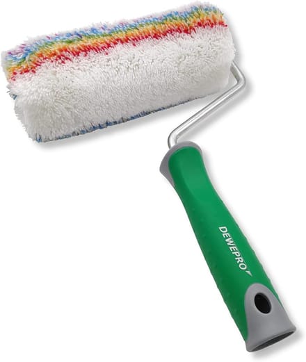 Verfroller met Beugel - Langpolige Roller - Muren Schilderen - Ergonomische Greep - 18 cm Breed - Niet gespecificeerd