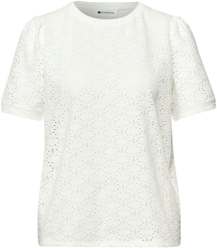 A325071 shirt w.cut out lace and pu