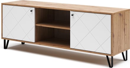 Vicco Nizza TV-meubel – 150 x 55.2 cm Artisanaal eiken