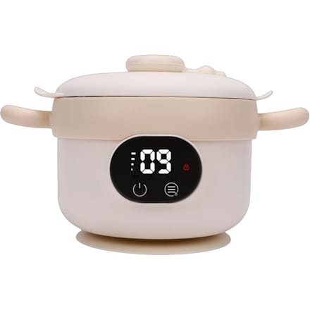 Constante Temperatuur Babyvoeding Kom Oplaadbare Waterloze Verwarming Baby Voeding Kom Type 1 beige