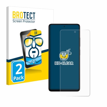 BROTECT - Screenprotector voor Xiaomi Redmi Note 12 Pro+ - Folie Beschermfolie transparant 2 Stuks