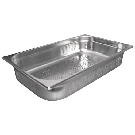 Vogue RVS geperforeerde 1/1 gastronormbak 100 mm