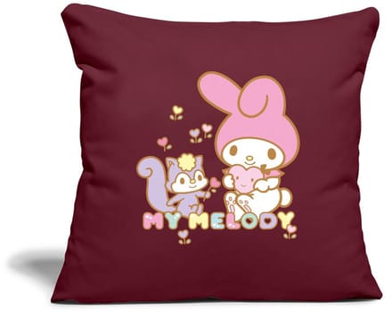 My Melody Plukt Hartbloemen Met Risu Sierkussenhoes, 45 x 45 cm