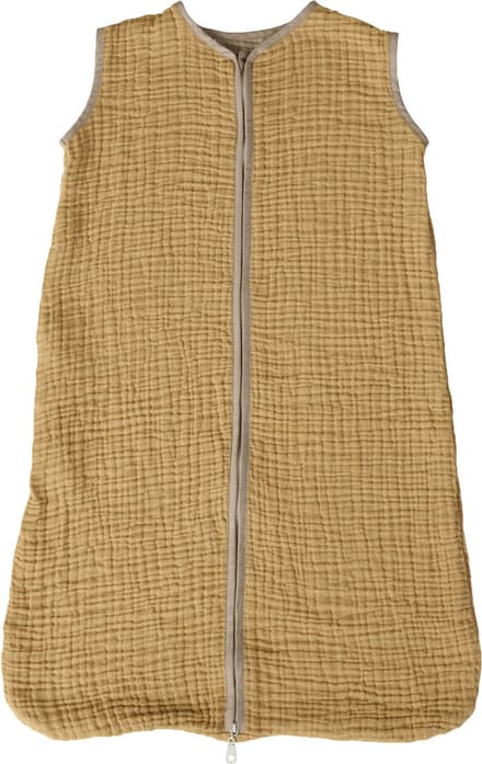 Quax Natural Muslin Tetra Slaapzak - 3/20md - 70cm - Saffran/beige
