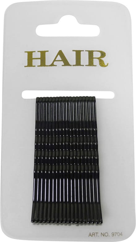 Haarspeld - Haarschuifje 6.0cm Basic Effen - Zwart - 15 stuks