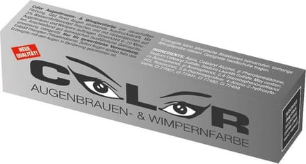 Color Wimper- en wenkbrauwverf diepzwart