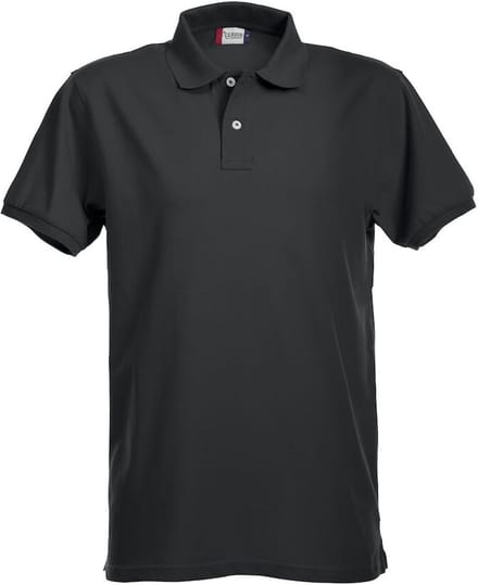 Clique Stretch Premium Polo 028240 - Zwart - M