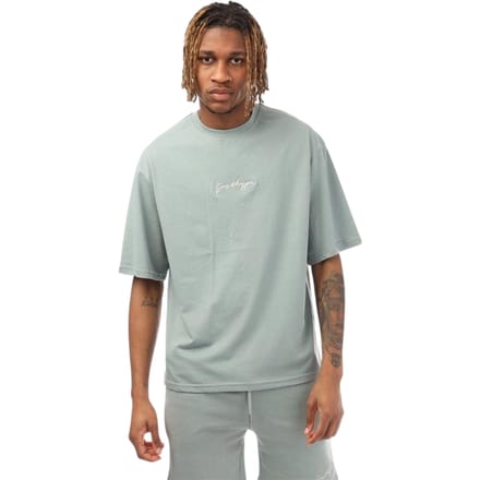 Hype Oversized T-shirt voor heren met kenmerkend logo (Mos)