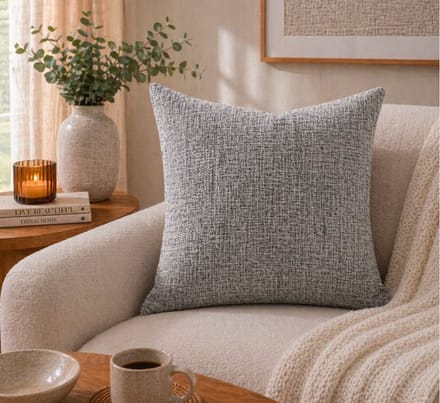 Timeless Linen Collection Kussenhoes - Lichtgrijs - 45x45 cm