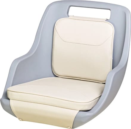 VETUS Captain's Rest Bootstoel met grijs witte Kussens | CHCRDGW