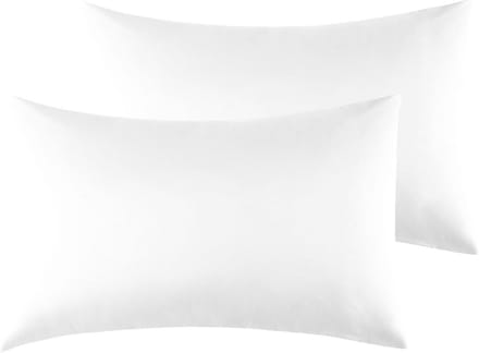 Set van 2 kussenslopen 40x70 cm, 100% microvezel - wit