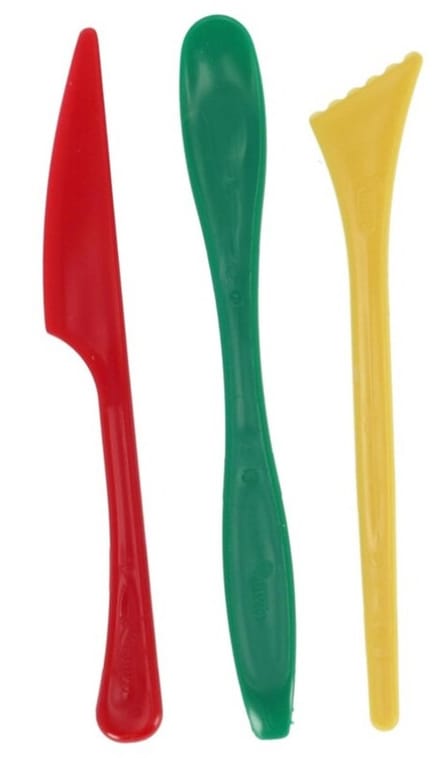 Jovi Boetseerspatelset Rood/groen/geel 3-delig