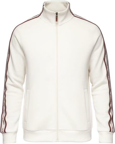OMBRE Sweater - Regular Fit - Katoen - Lange Mouw Wit M