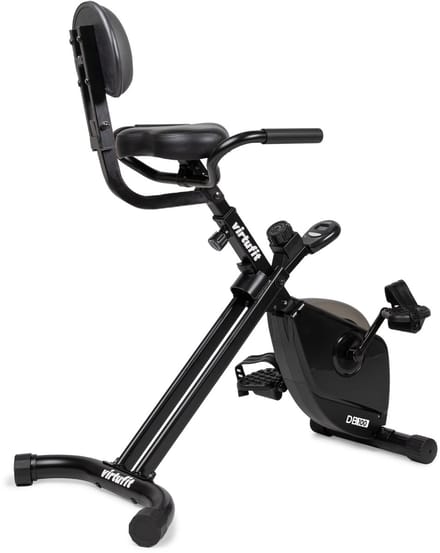 VirtuFit DB100 Opvouwbare Deskbike met Rugleuning - Bureaufiets met Computer