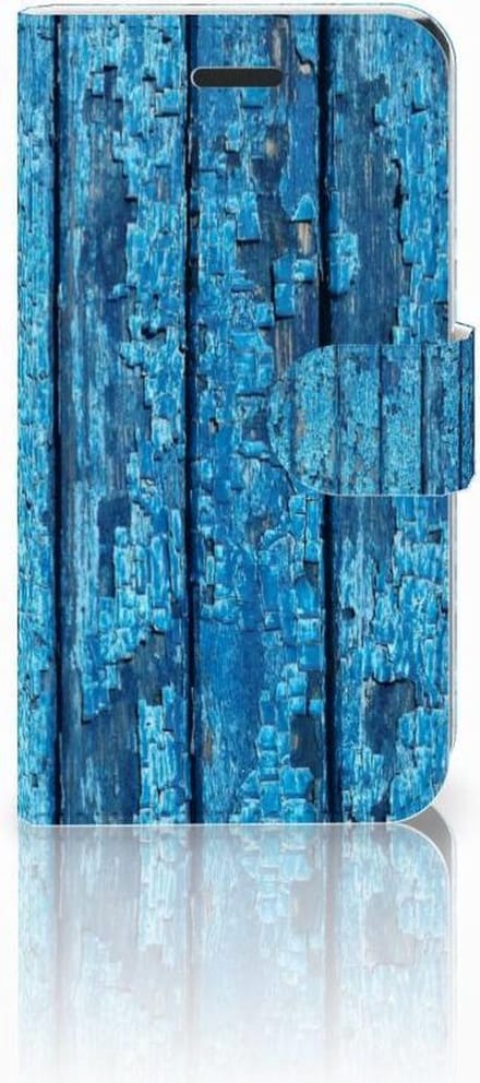 Samsung Galaxy Xcover 3 | Xcover 3 VE Book Style Case Wood Blue
