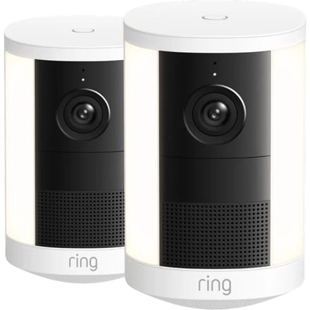 Ring Spotlight Camera 2e Generatie Batterij Wit Duo Pack