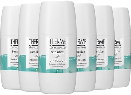 THERME Anti-Transpirant Sensitive Roller - 6 x 60 ml