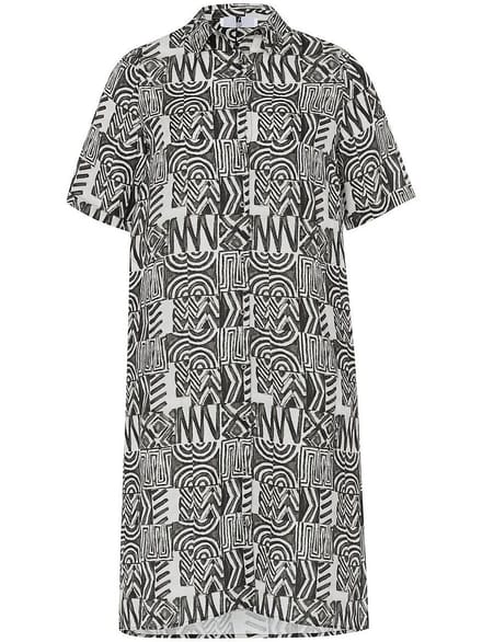 Jurk korte mouwen Van Anna Aura beige