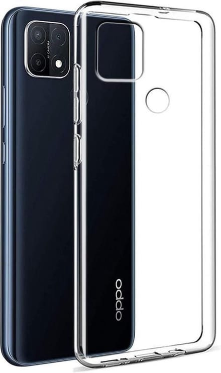 Hoesje Geschikt voor: Oppo A15 - Silicone - Transparant