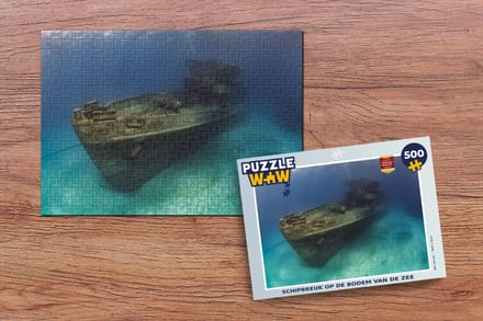 Puzzel Schipbreuk op de bodem van de zee - Legpuzzel - Puzzel 500 stukjes