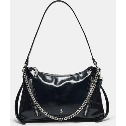 Stradivarius Kleine schoudertas met ketting  Zwart OS