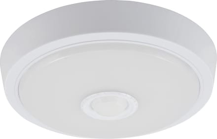 LEIR-21 LED wandLamp en plafondlamp met bewegingssensor - 360° - Plafonniere Ø21cm - 3000K - 800lm - Wit