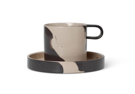 Ferm Living - Inleg kop met schotel - beige
