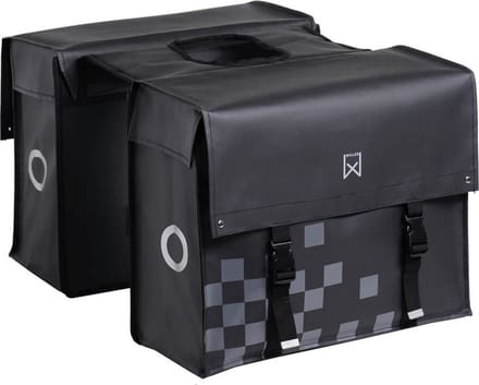 Willex Bisonyl - Dubbele Fietstas - 46 liter - Mat Zwart