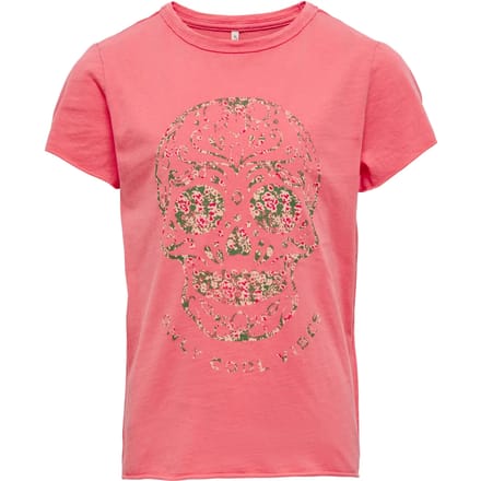 Meisjes-T-shirt Only kids Koglulu Red Skull