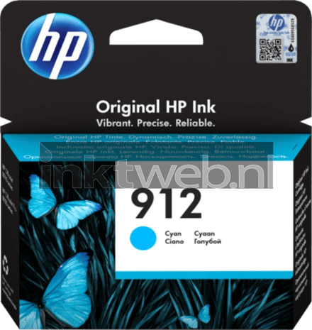 HP Inktcartridge 912 (3YL77AE) Cyaan