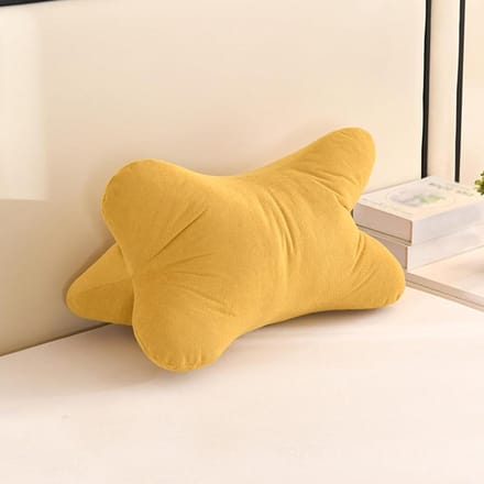 Leeskussen - Nekkussen leesbot - Ontspannen lezen - Flexibele ondersteuning - 50x315x5 cm - Geel