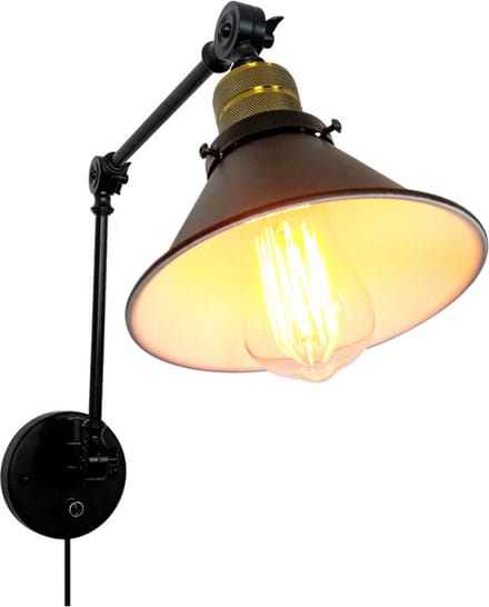 OHNO - Woonaccessoires - Danica Wandlamp - Zwart - Tijdloos - Modern - Industrieël