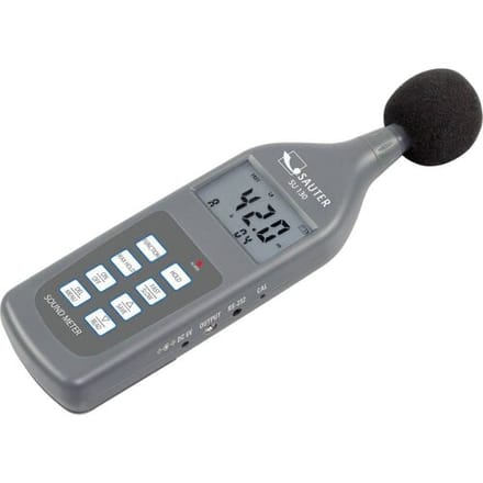 Sauter SU 130 Decibelmeter Datalogger 30 - 130 dB 20 Hz - 12500 Hz RS232