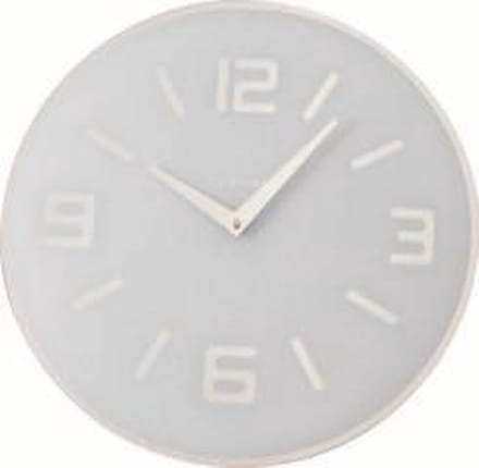 NeXtime Shuwan - Klok - Rond - Glas - Ø43 cm - Wit