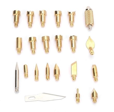 Allecto - 22pcs Messing Soldering Iron Accessoires - voor