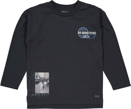 Quapi - Jongens shirt - Black Raven - Maat 92