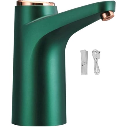Distributeur de Bouteille d'Eau Pompe Électrique à Eau Potable à Chargement USB pour Bureau École Hôpitaux Rétro black