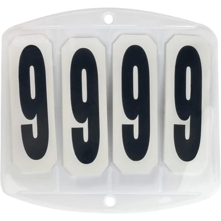 Wedstrijdnummers Voor Zadeldek, Vierkant, Met Klittenbandslu - Bijna Uitverkocht!
