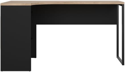 Giga Living Hoekbureau Function Plus - Zwart/Naturel - 145x80x75cm