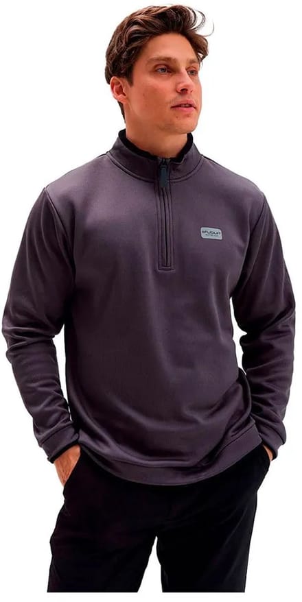 Stuburt Active Tech Fleece Met Halve Rits Grijs M Man