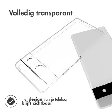 Accezz Hoesje - Geschikt voor Google Pixel 7a - Clear Backcover - Transparant