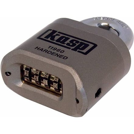 Kasp K11960D Hangslot Verschillend sluitend Zilver Cijferslot