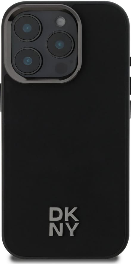 DKNY - Backcover iPhone 16 Pro - Stack Logo - Magsafe - Zwart