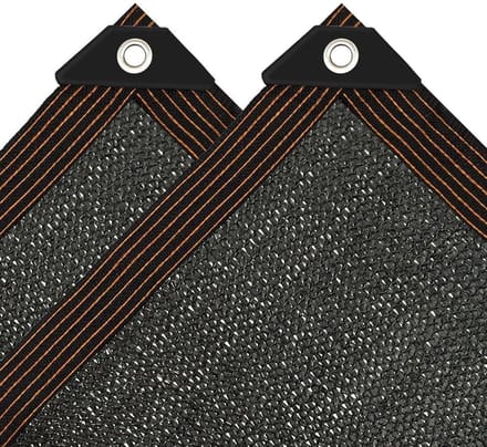 Zonnezeil Rectangular - 90% Zonwering - 2x3 m - Zwart - Stof