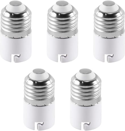 Allecto - E27 naar B22 Lamp Socket Adapter - Veilig en Duurzaam - 5